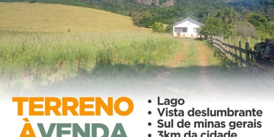 Terreno com lago Sul de Minas